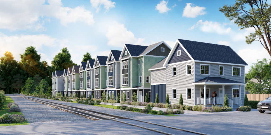 This project includes the new construction on a development of (10) for-sale townhomes and (1) custom single-family home, with full development, preconstruction, and construction management services currently underway.